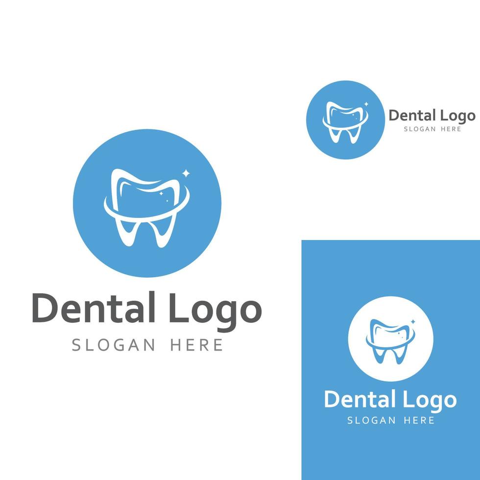 logo dentaire, logo pour la santé dentaire et logo pour les soins dentaires. à l'aide d'un concept de conception de vecteur d'illustration de modèle