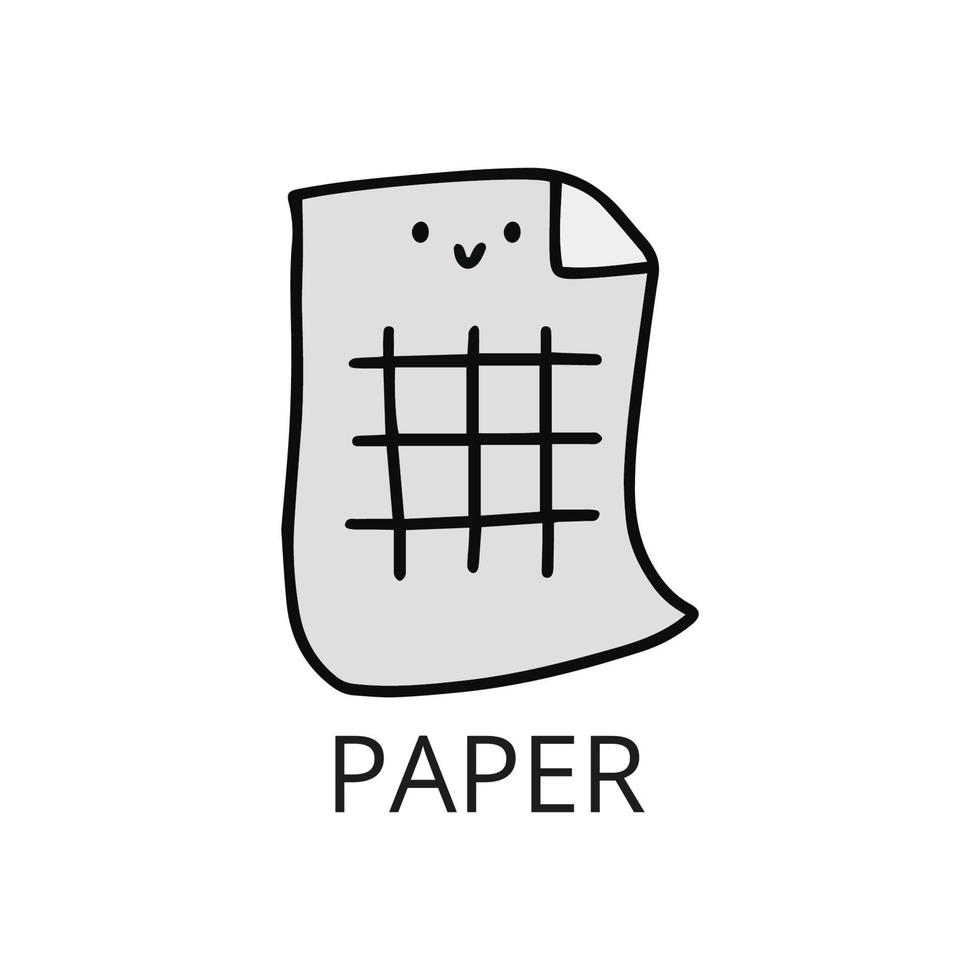 illustration vectorielle de recyclage du papier. vecteur