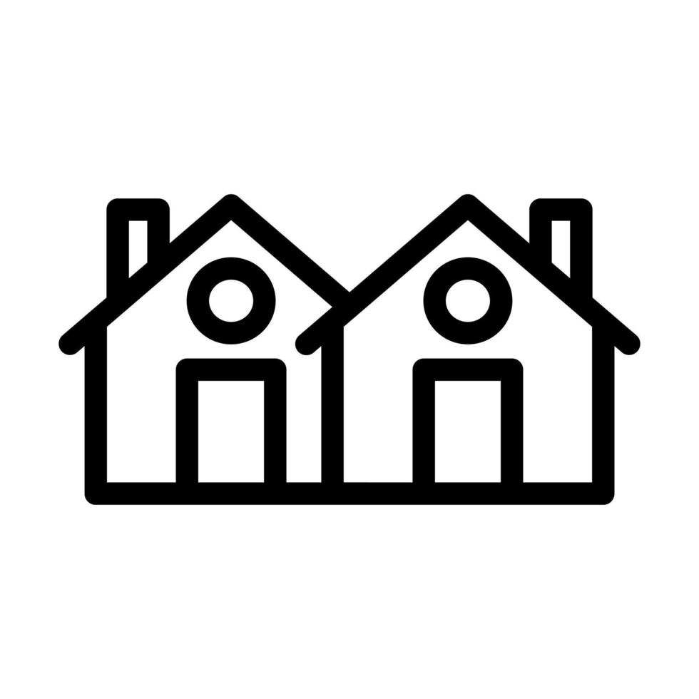 conception d'icône de zone résidentielle vecteur