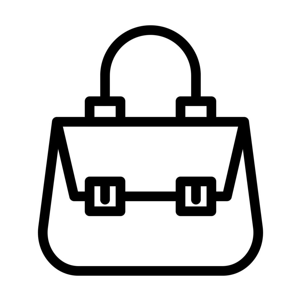 conception d'icône de sac à bandoulière vecteur