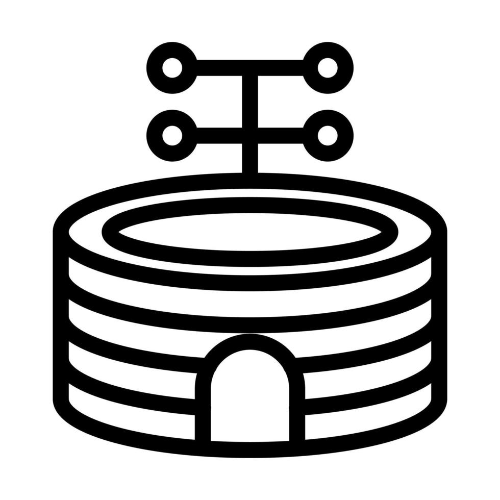 conception d'icône de stade vecteur