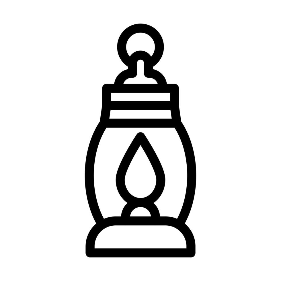 conception d'icône de lampe à gaz vecteur