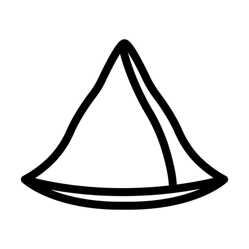 conception d'icône de samoussa vecteur