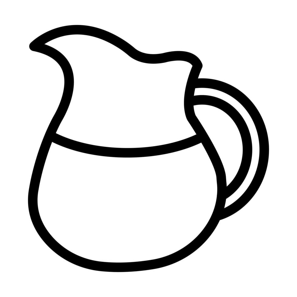 conception d'icône de cruche vecteur