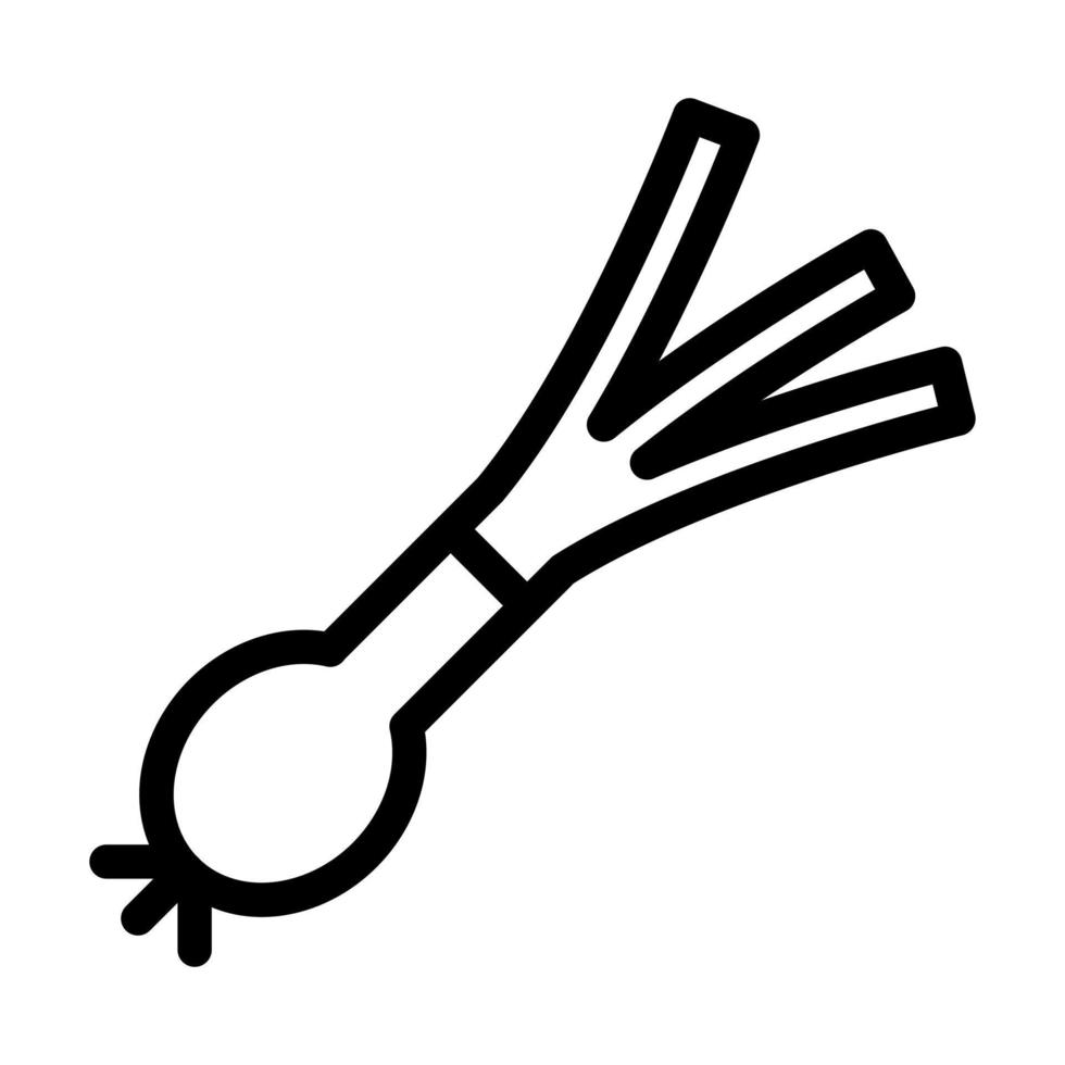conception d'icône d'oignon de printemps vecteur