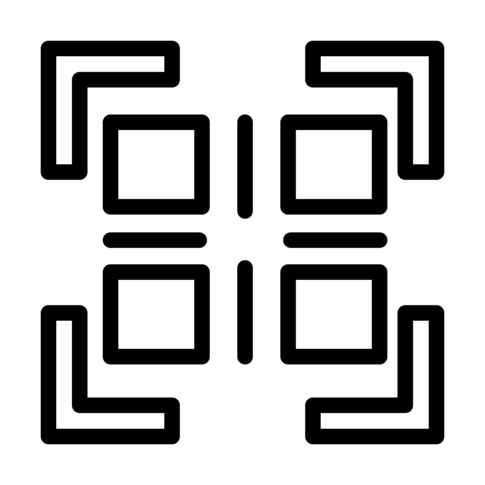 conception d'icône de code qr vecteur