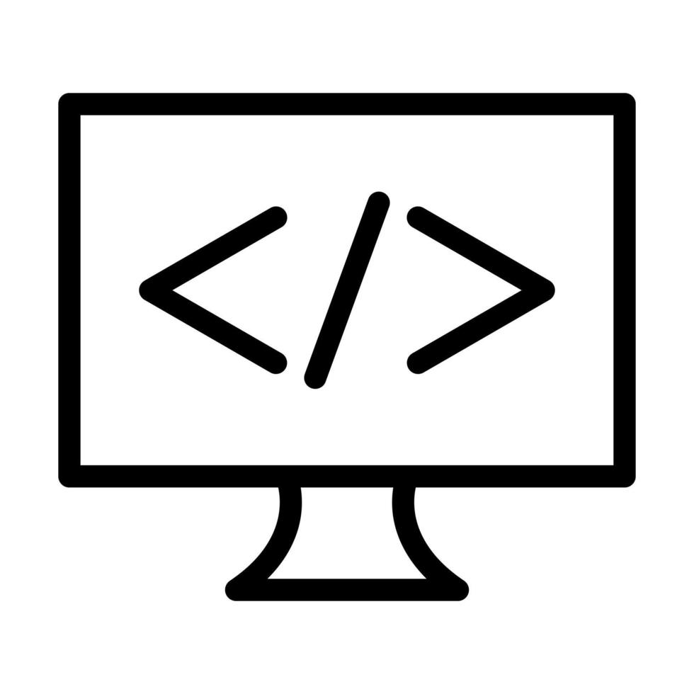 conception d'icône de programmation vecteur