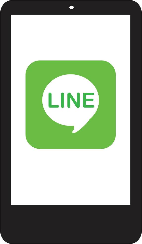 icône de chat de l'application messager de ligne sur fond blanc. application de chat mobile. style plat. vecteur