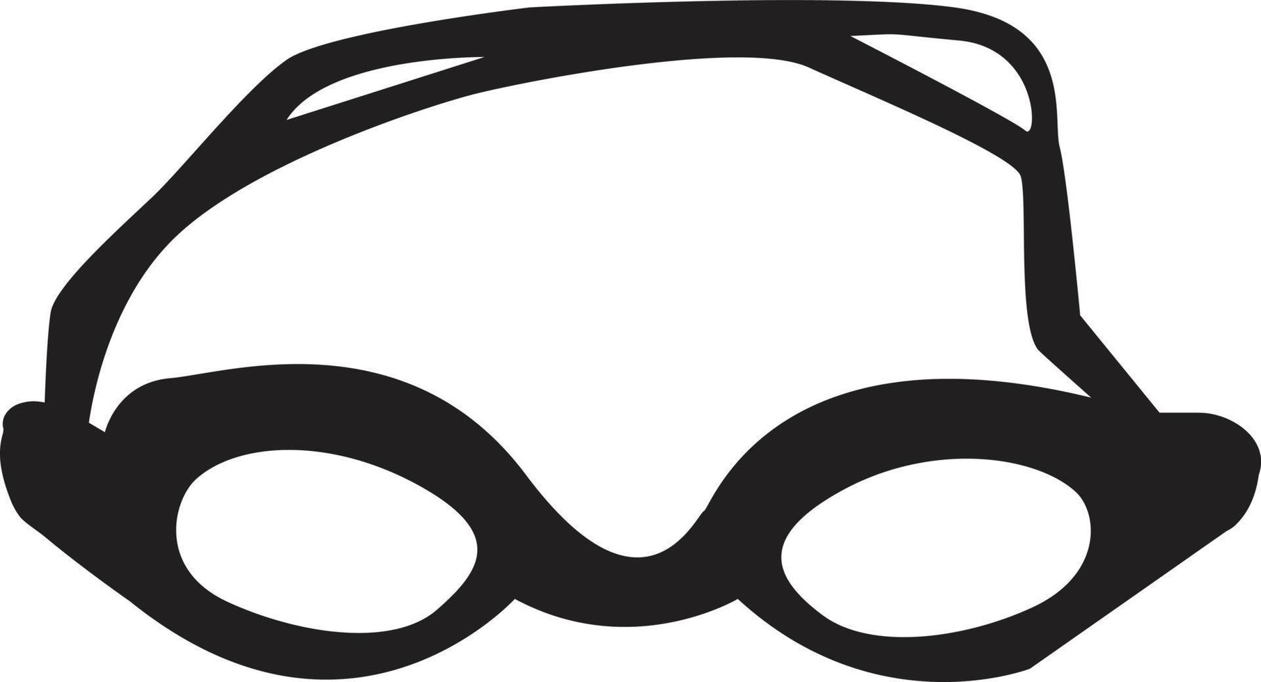 icône de lunettes sur fond blanc. signe de lunettes de natation. symbole de lunettes. style plat. vecteur