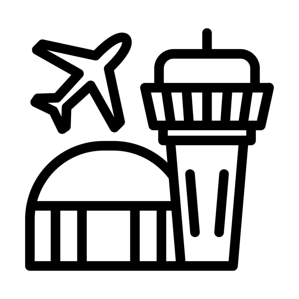conception d'icône d'aéroport vecteur