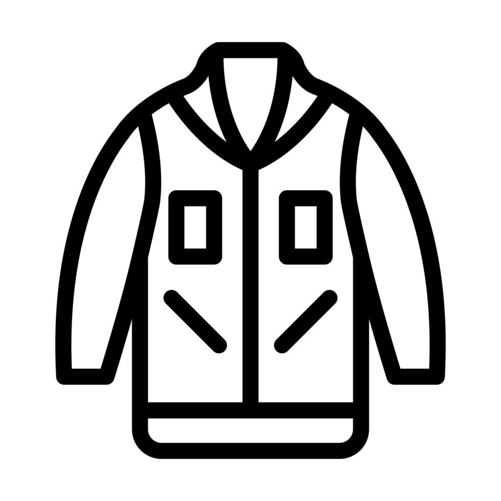 conception d'icône de veste vecteur