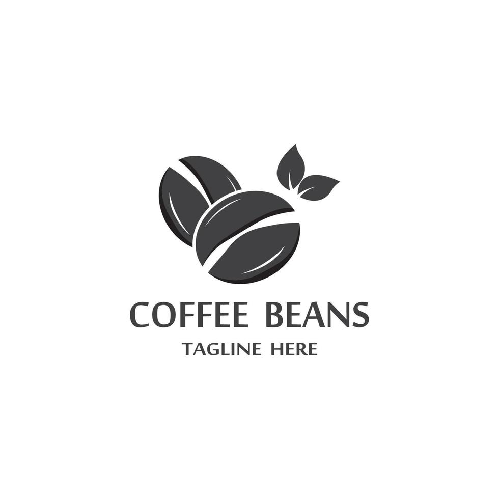 modèle d'illustration vectorielle icône grain de café vecteur