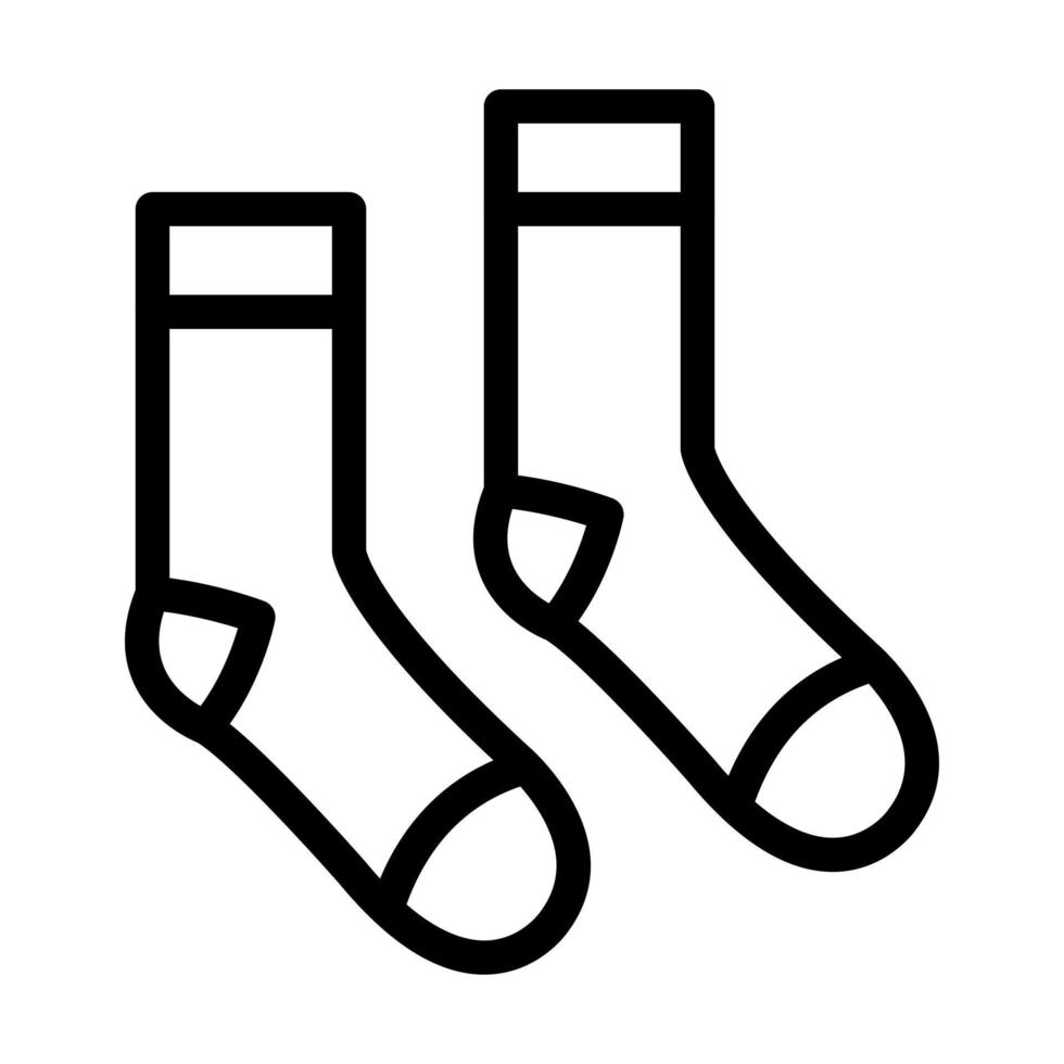 conception d'icône de chaussettes vecteur