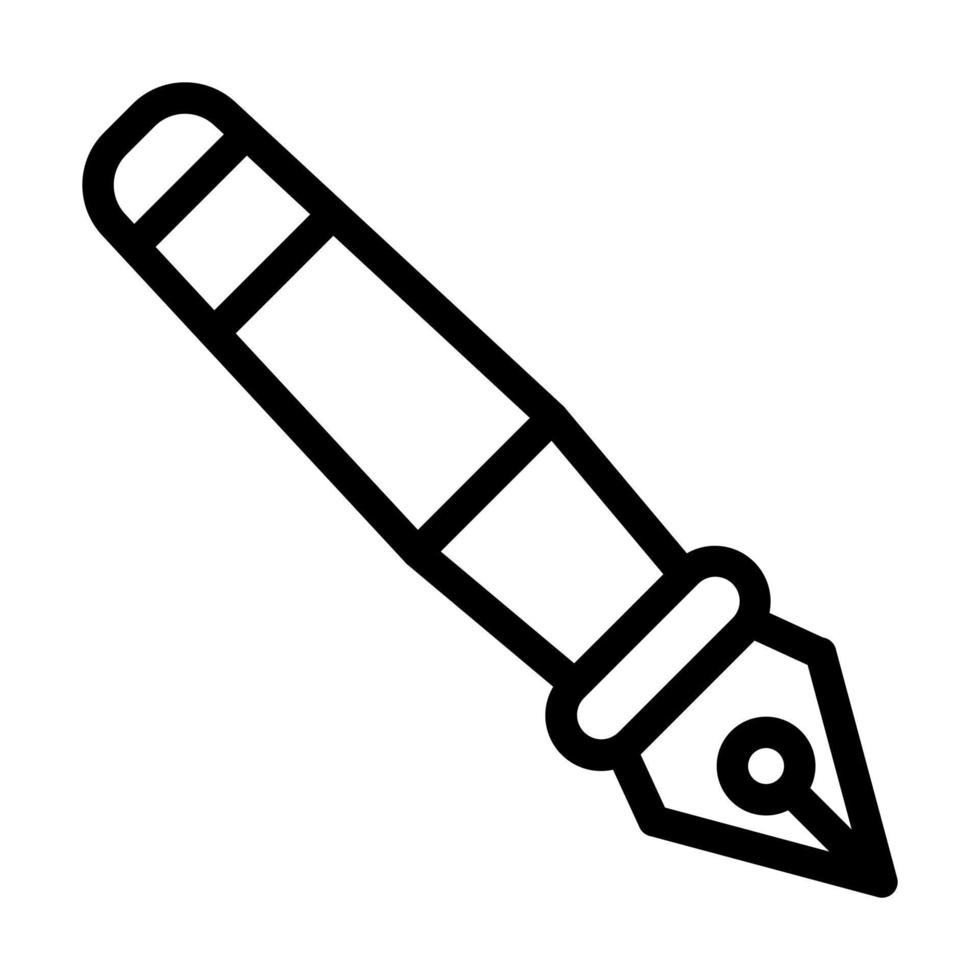 conception d'icône de stylo plume vecteur