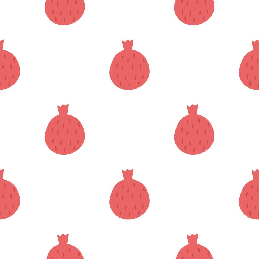 illustration vectorielle de grenade fruits modèle sans couture vecteur