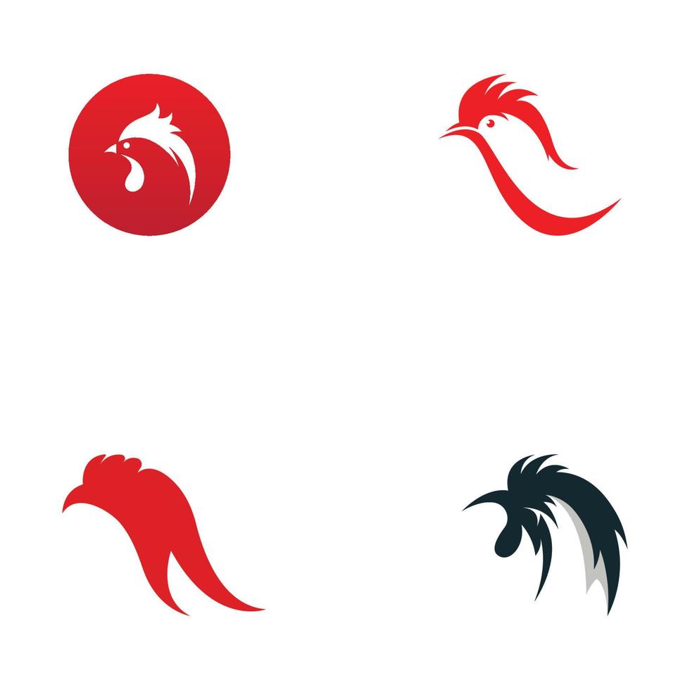 logo de poulet, logo de tête de coq avec combinaison de poisson. logo pour entreprise, restaurant ou restaurant ou stand de nourriture. en utilisant l'illustration vectorielle simple penditan. vecteur