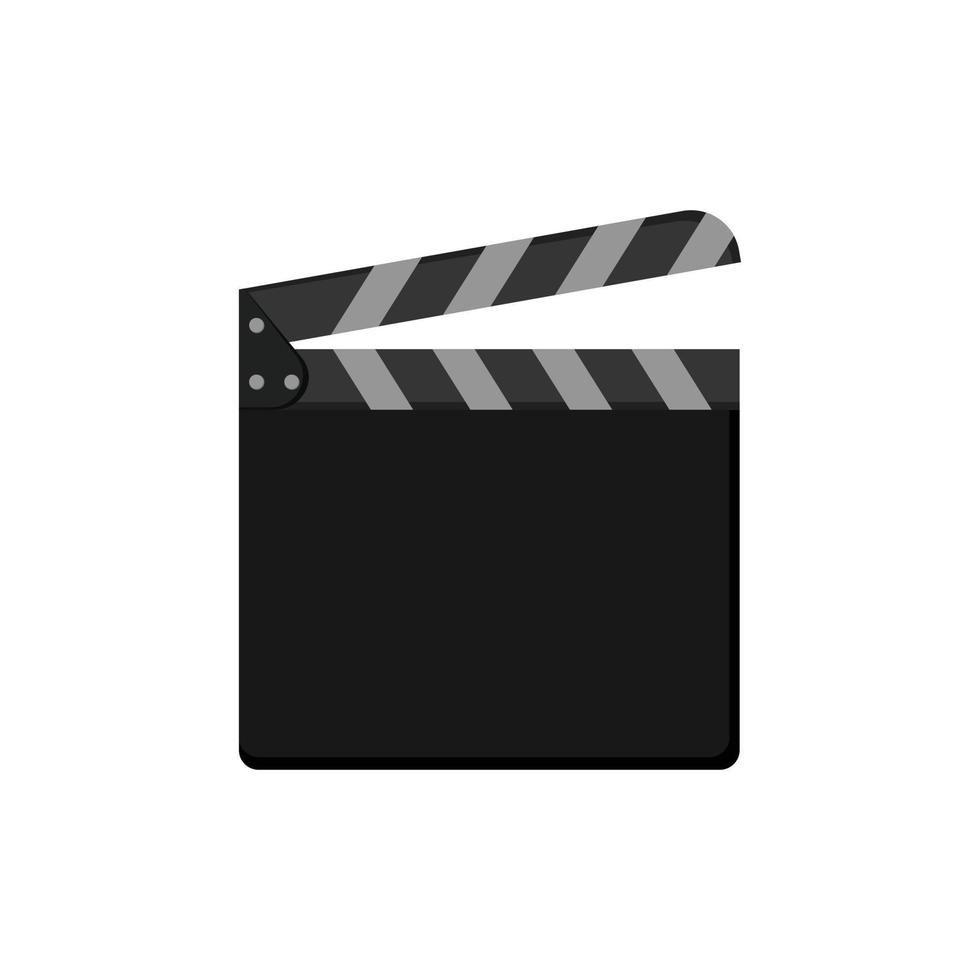 illustration vectorielle de clapper board, idéale pour les thèmes de cinéma et de cinéma pour enfants vecteur