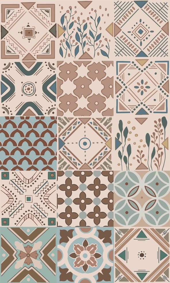 motif motifs ethniques géométrique sans soudure de fond. formes géométriques sprites motifs tribaux vêtements tissu impression textile design traditionnel avec des triangles. vecteur