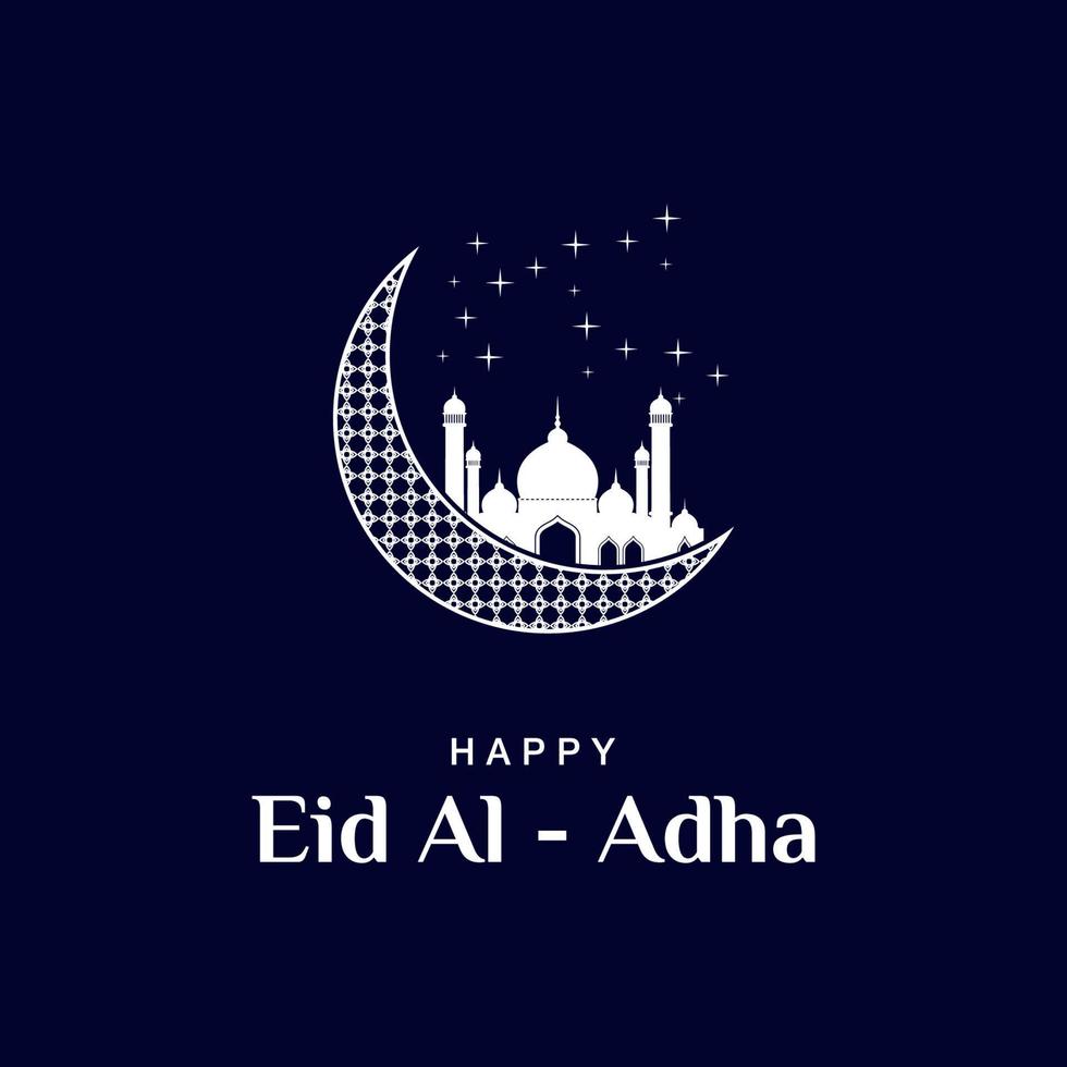 modèle graphique joyeux eid al adha vecteur