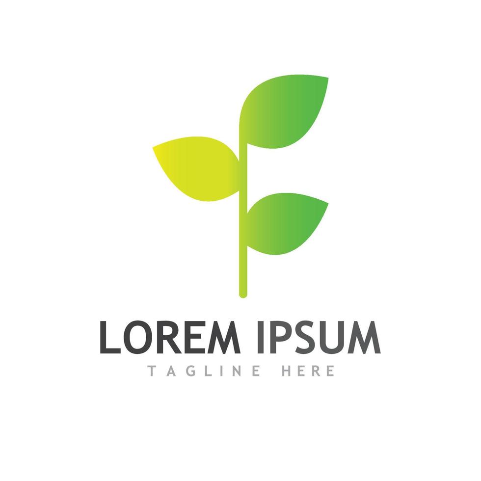 symbole et images du logo de l'écologie des feuilles naturelles vecteur