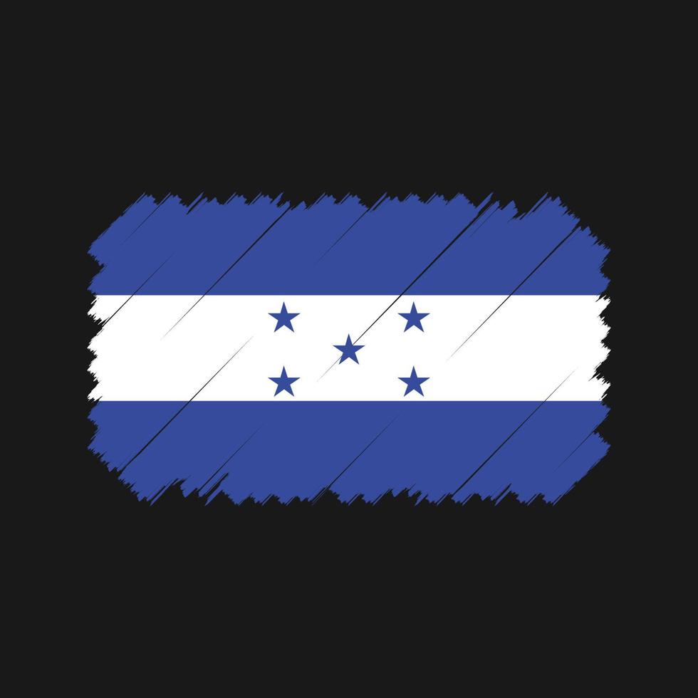 vecteur de brosse drapeau honduras. drapeau national