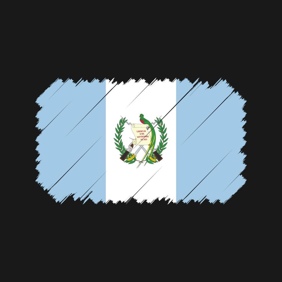 vecteur de brosse drapeau guatemala. drapeau national