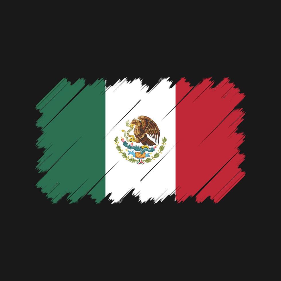 vecteur de drapeau du mexique. drapeau national