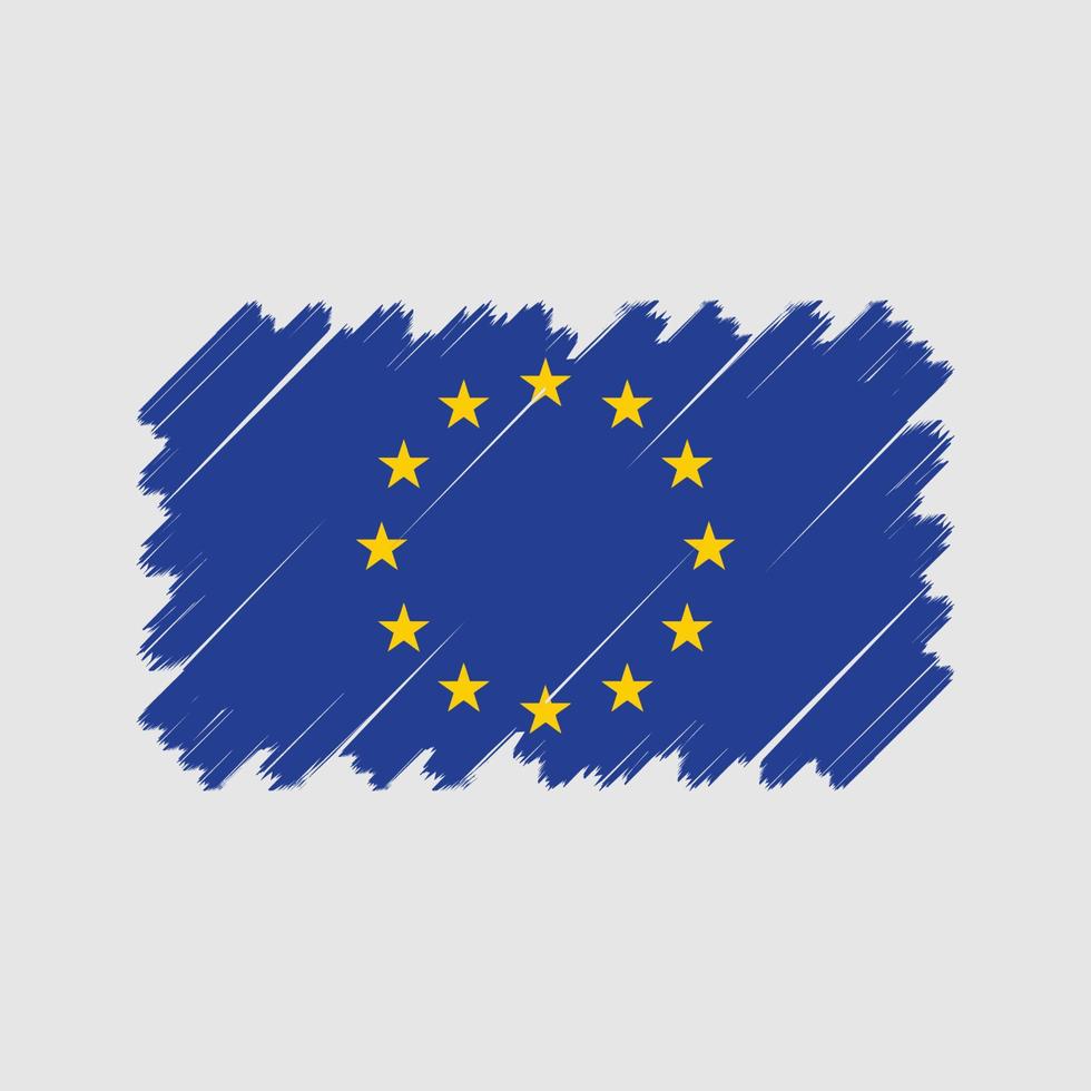 vecteur de drapeau européen. drapeau national