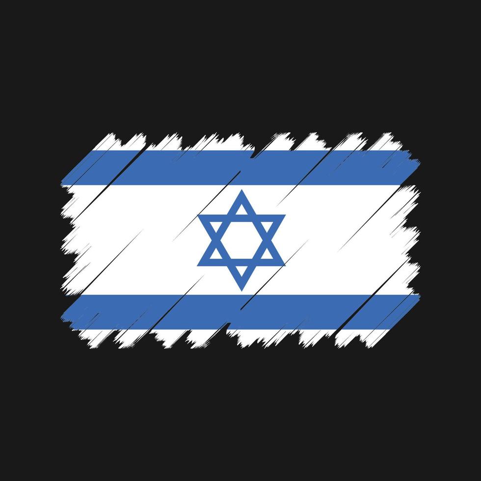 vecteur de drapeau d'Israël. drapeau national