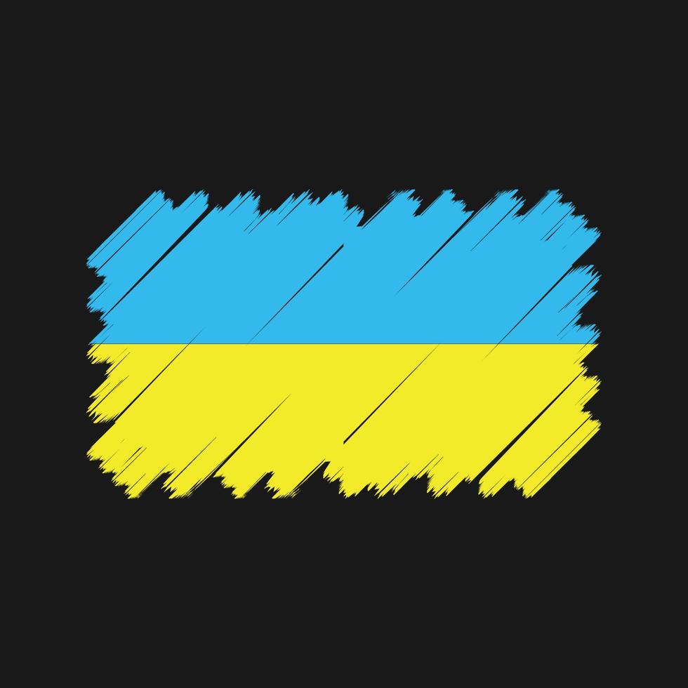 vecteur de drapeau ukrainien. drapeau national