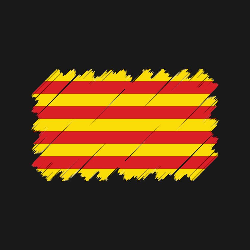 vecteur de drapeau de catalogne. drapeau national