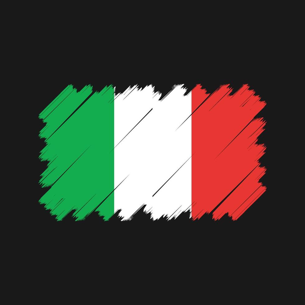 vecteur de drapeau italien. drapeau national