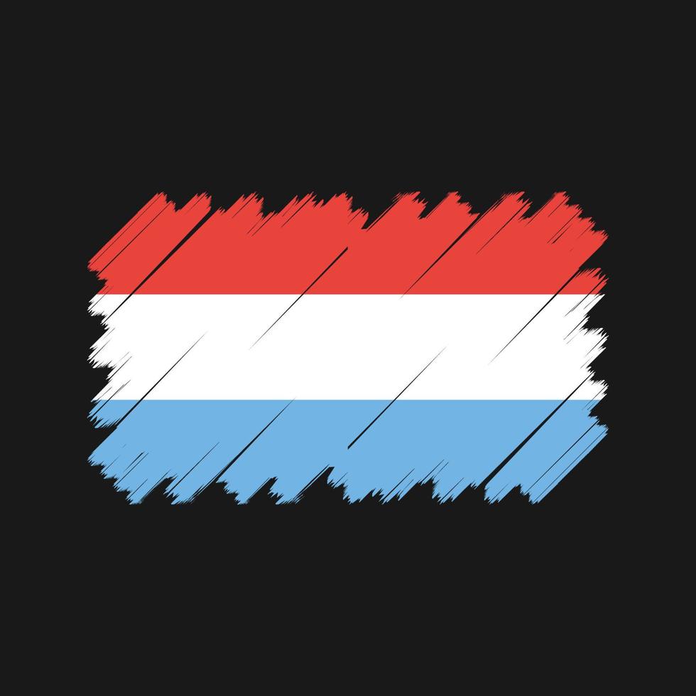 vecteur de drapeau luxembourgeois. drapeau national