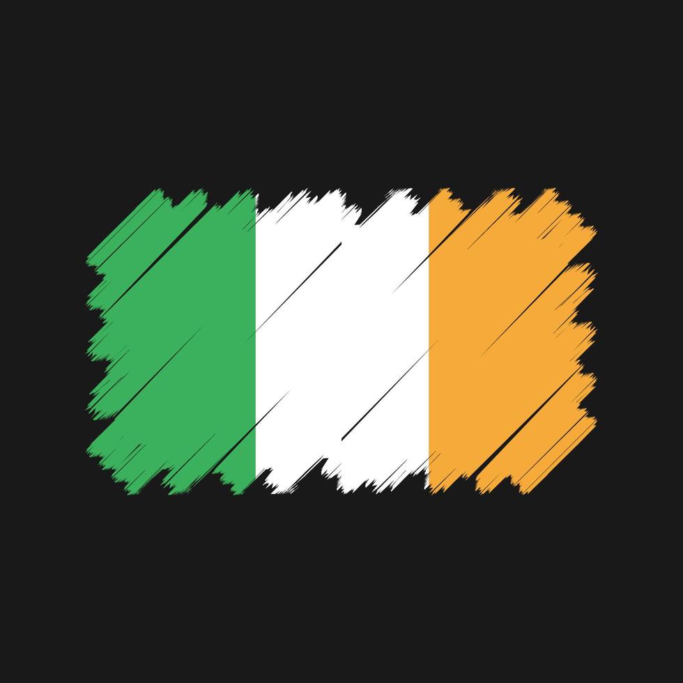 vecteur de drapeau d'irlande. drapeau national