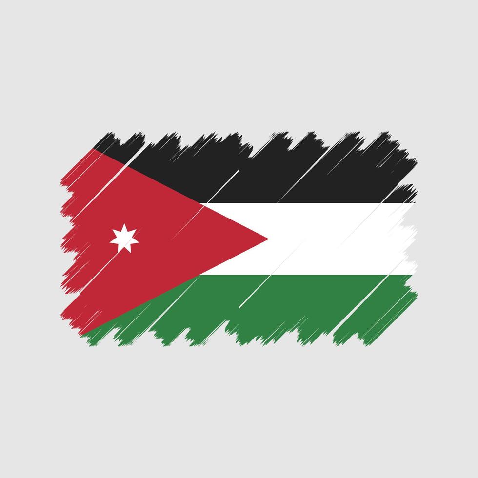 vecteur de drapeau de jordanie. drapeau national