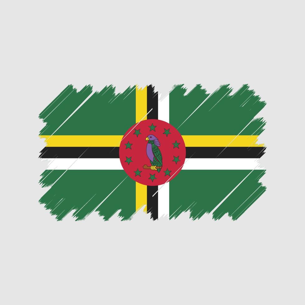 vecteur de drapeau dominique. drapeau national