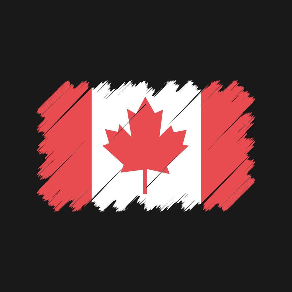 vecteur de drapeau du canada. drapeau national