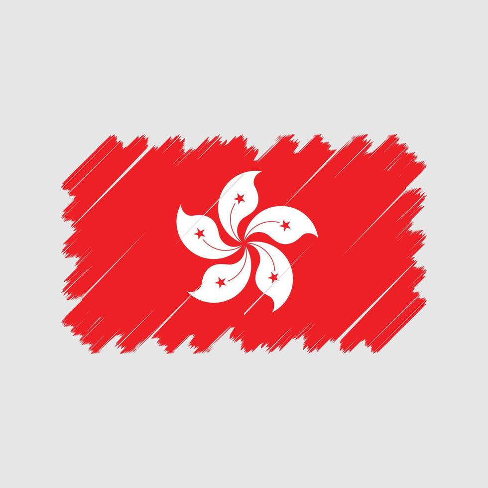 vecteur de drapeau de hong kong. drapeau national