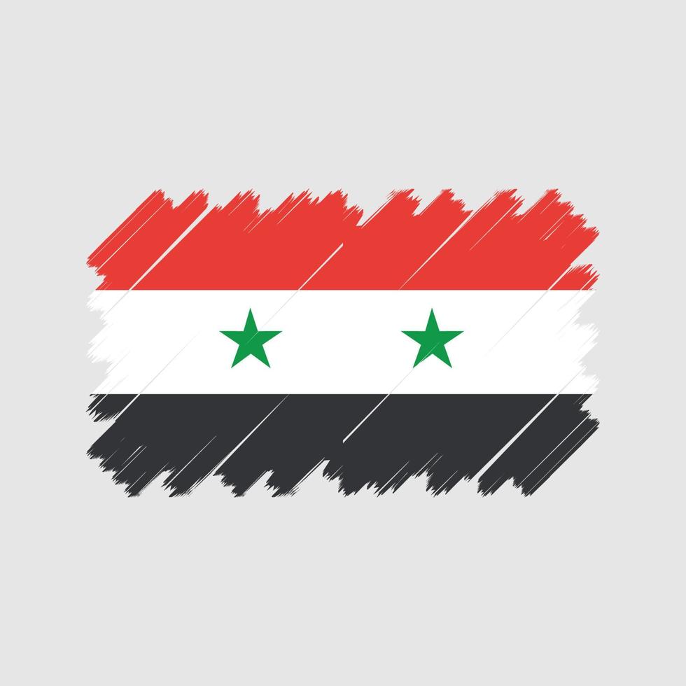 vecteur de drapeau de la syrie. drapeau national