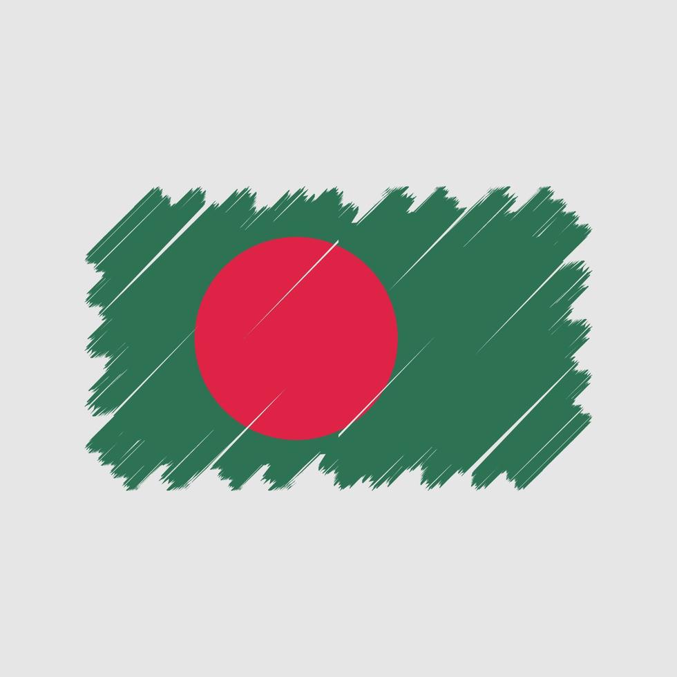 vecteur de drapeau du Bangladesh. drapeau national