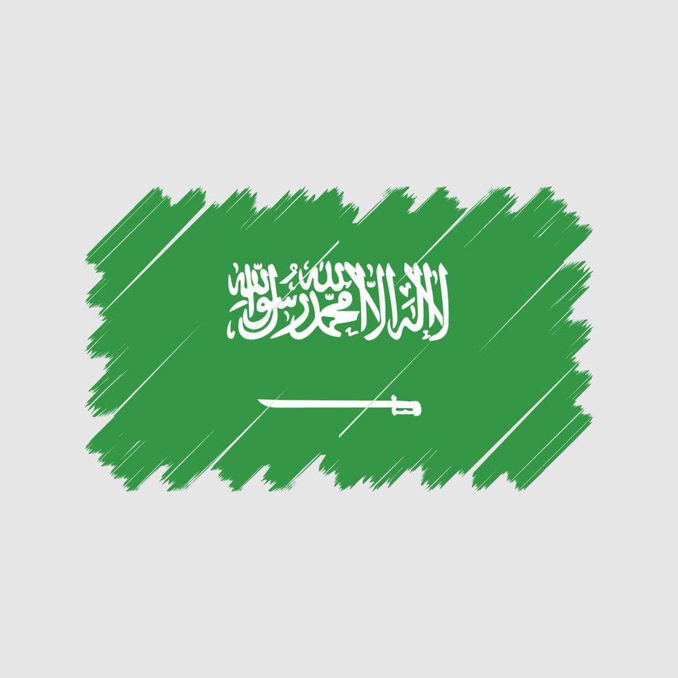 vecteur de drapeau de l'arabie saoudite. drapeau national