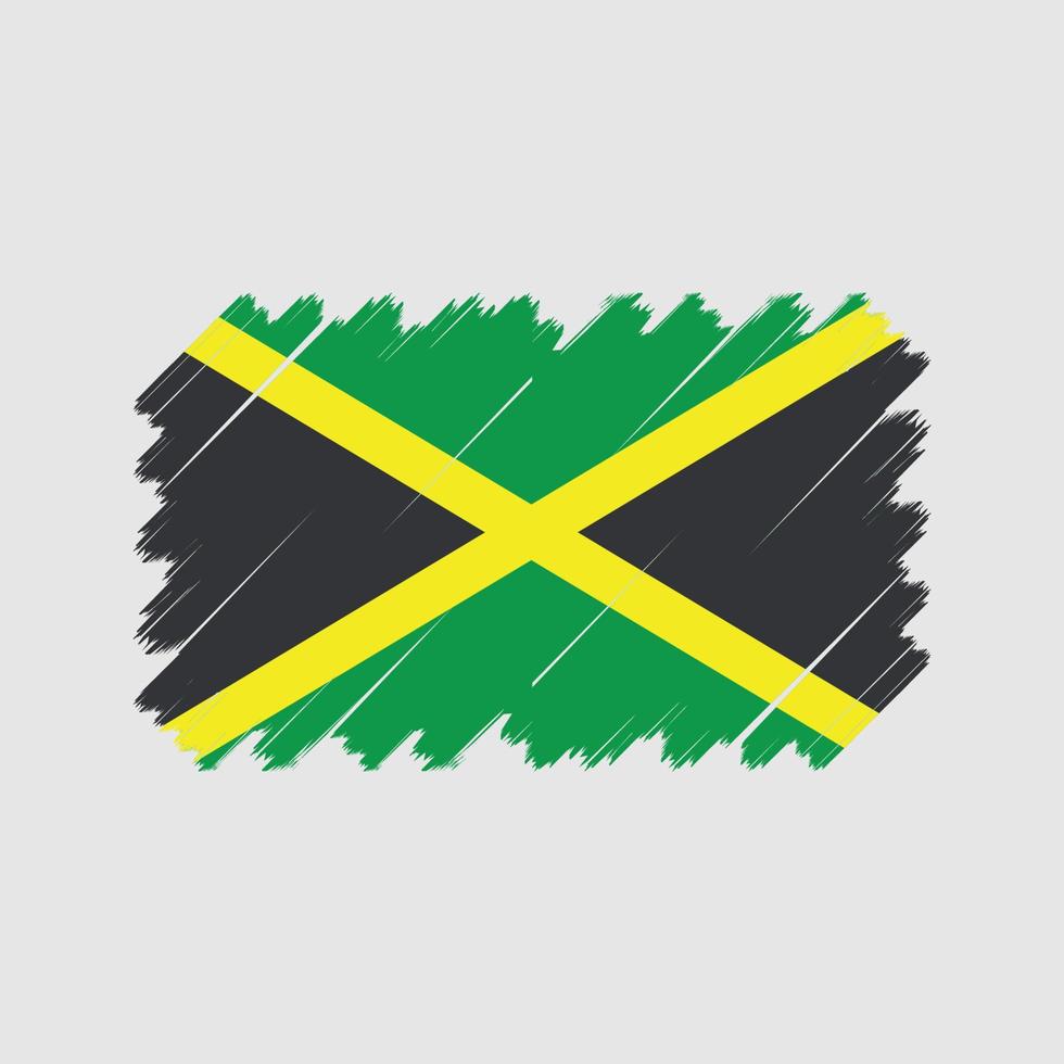 vecteur de drapeau de la jamaïque. drapeau national