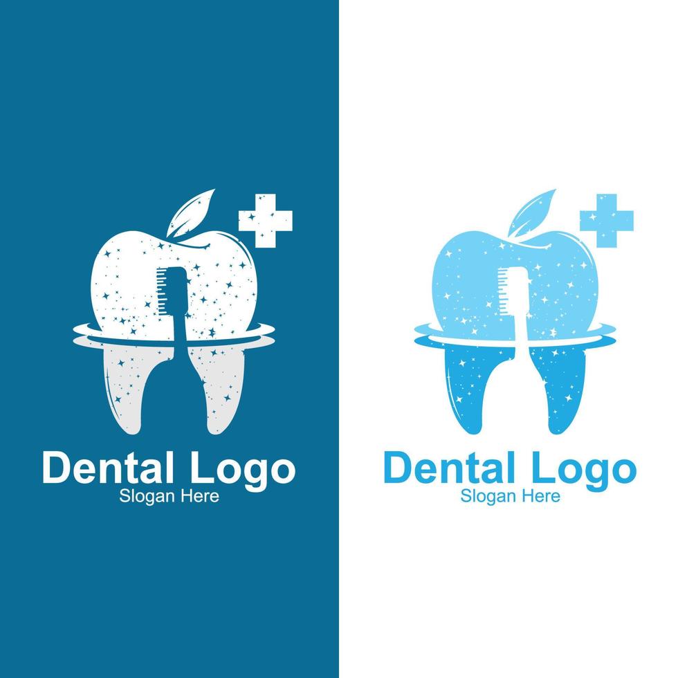 vecteur de logo de santé dentaire, garder et prendre soin des dents, conception pour la sérigraphie, entreprise, autocollants, arrière-plan