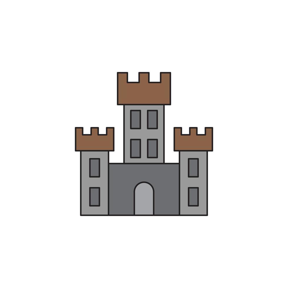 vecteur d'icône de château pour la présentation d'icône de symbole de site Web