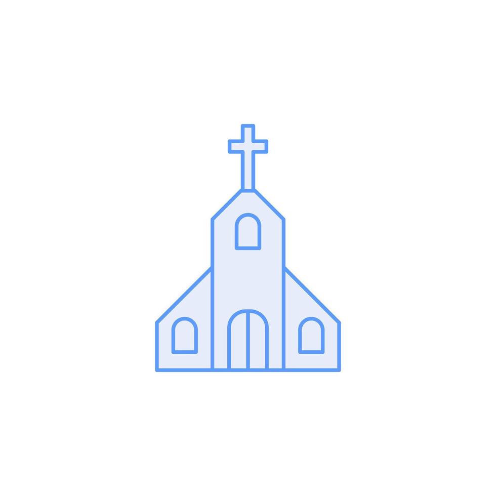 vecteur d'icône d'église pour la présentation d'icône de symbole de site Web