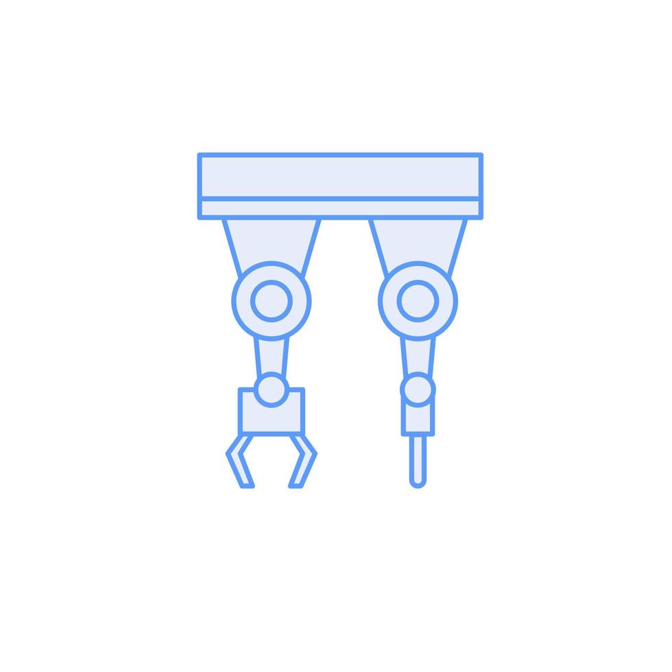 vecteur de bras de robot pour la présentation de l'icône du symbole du site Web