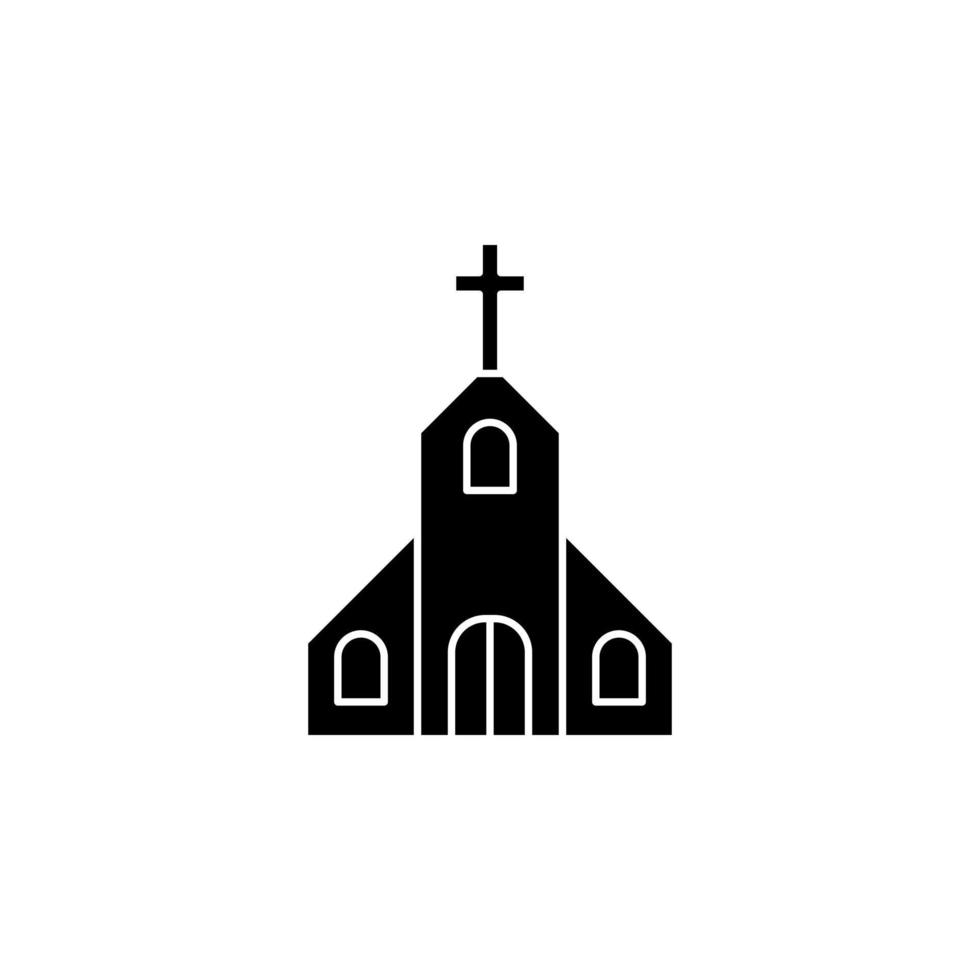 vecteur d'icône d'église pour la présentation d'icône de symbole de site Web