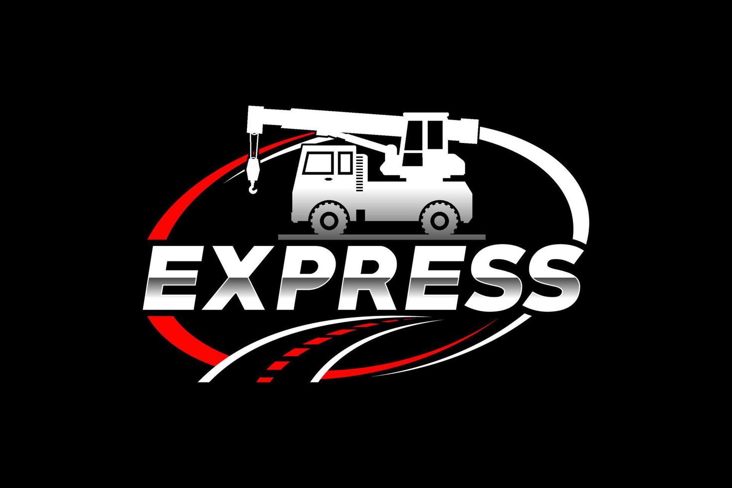 vecteur de modèle de logo abstrait de silhouette de camion. convient au logo de fret, aux camions de fret de livraison, au logo logistique