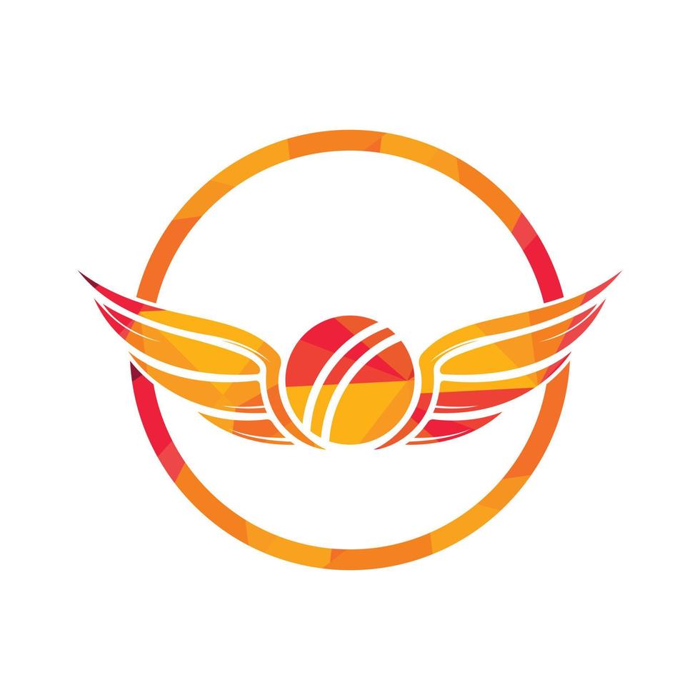 modèle de conception de logo vectoriel de sports de cricket.