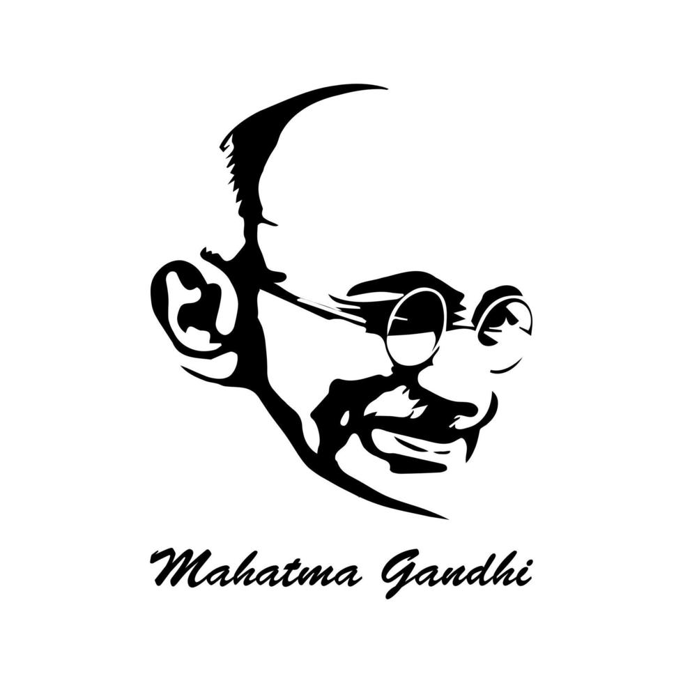 2 octobre anniversaire de la naissance du mahatma gandhi avec lunettes et élément charkha vecteur